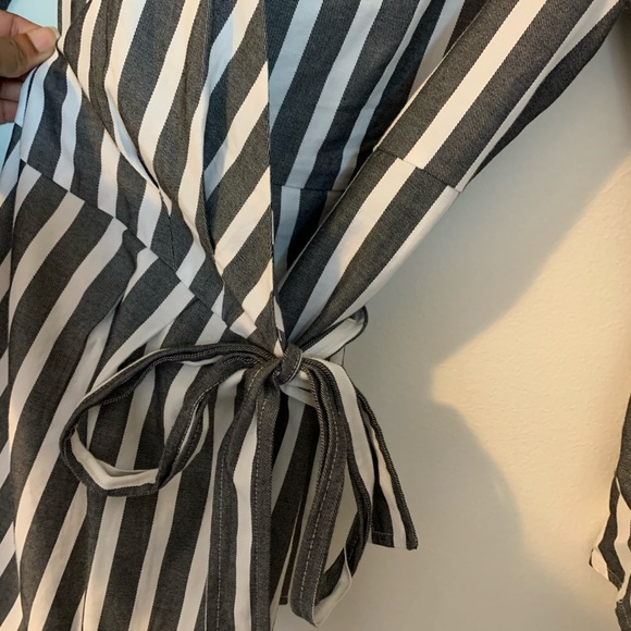 Banana Republic | Striped Wrap Blouse - Picture 7 of 10